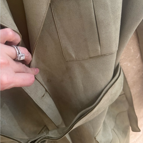 Solitaire Suede Utilitarian Jacket NWT LARGE - Picture 6 of 6